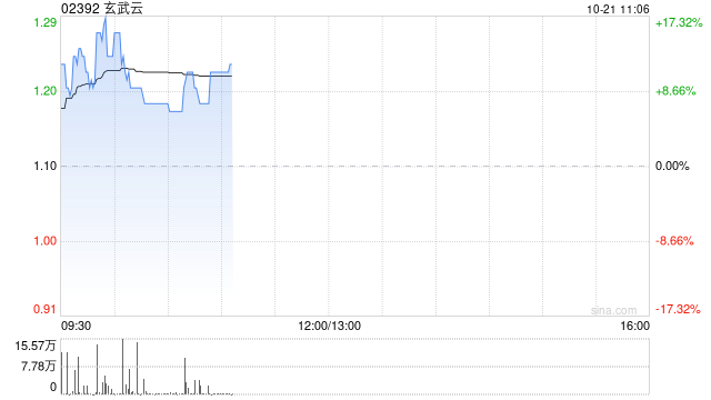 玄武云盘中涨超16% 公司引入汉唐明元战略投资